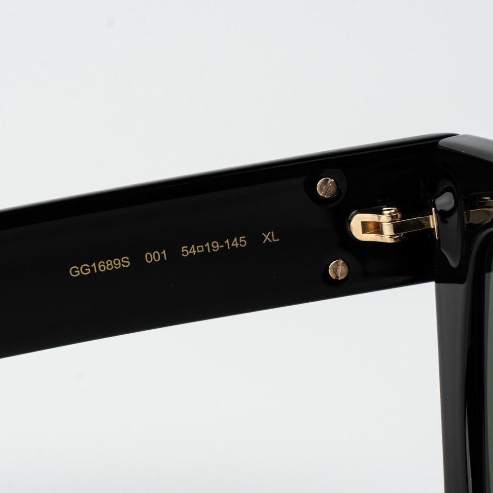 Gucci Women Sunglasses Black Grey Square GG1689S 001 NEW AUTHENTIC - Picture 12 of 16